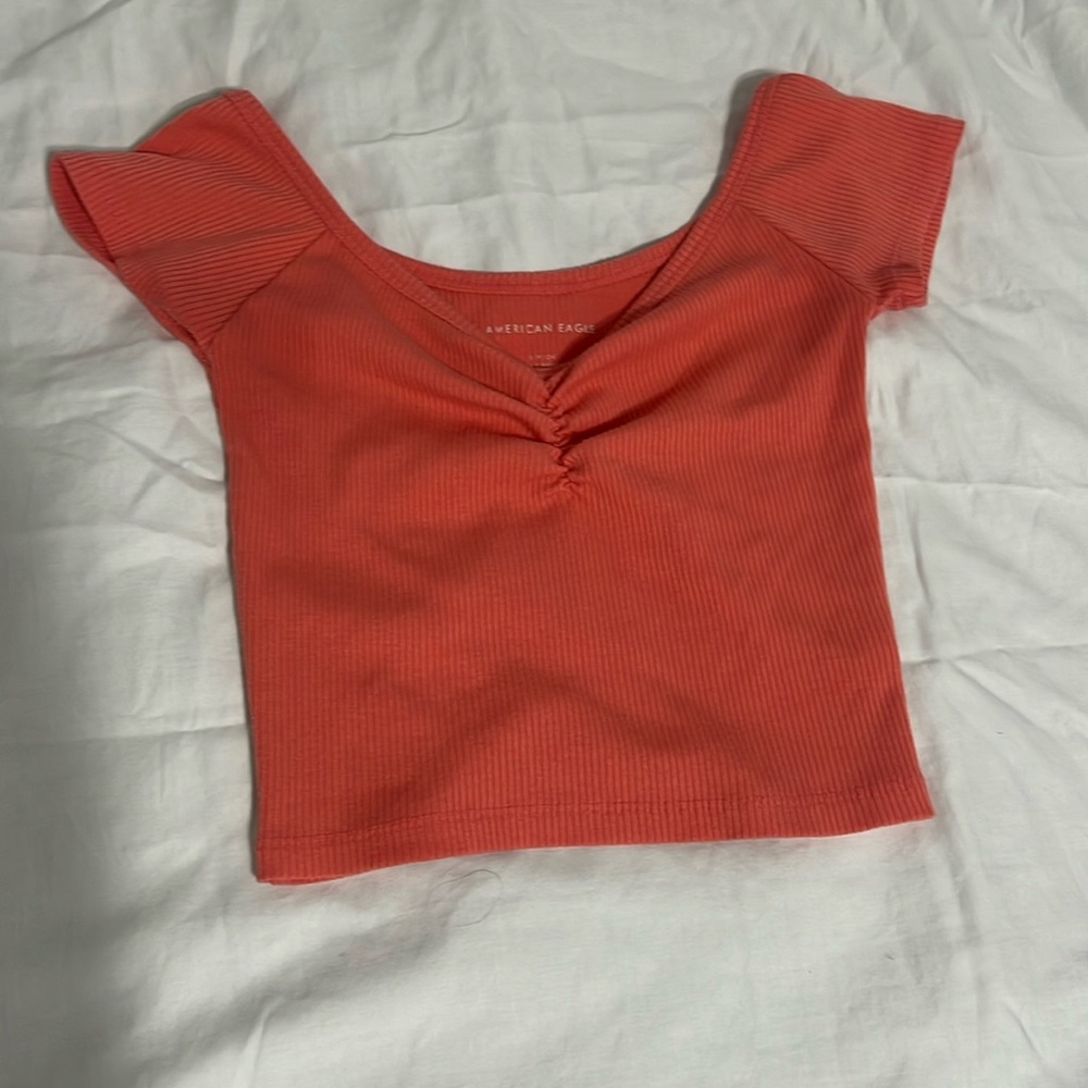 American Eagle Cinch Front Top